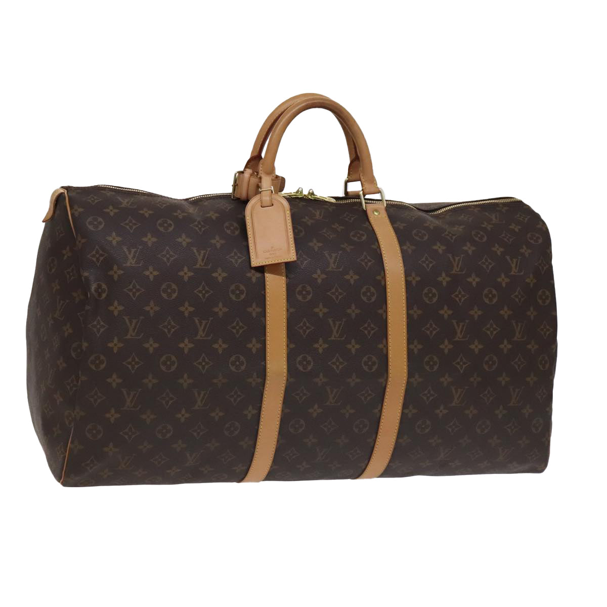 LOUIS VUITTON Monogram Keepall 60 Boston Bag M41422 LV 106918