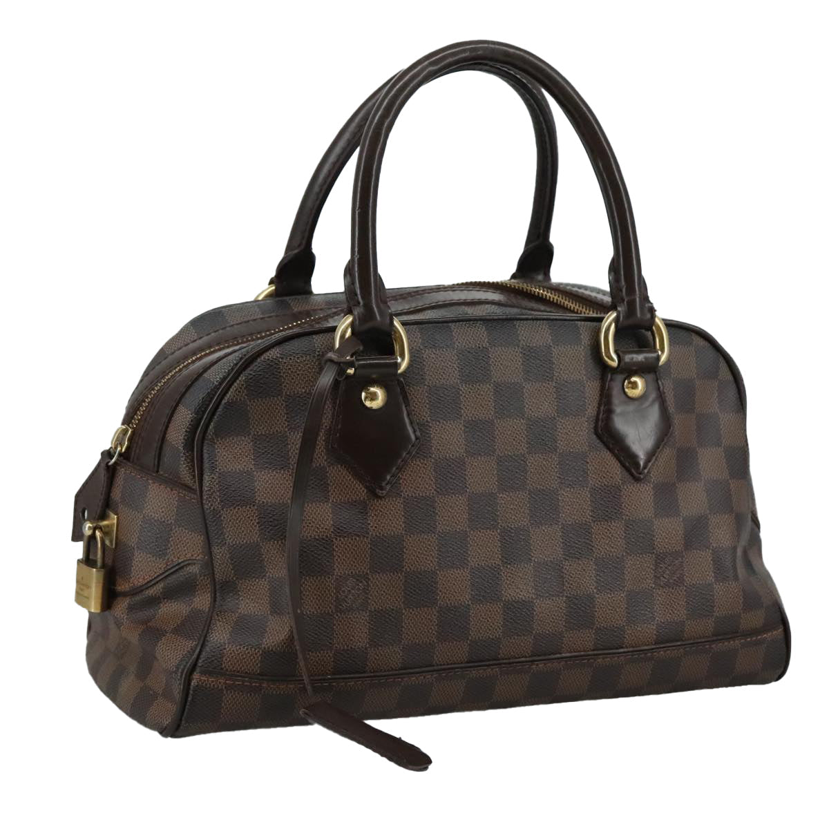 LOUIS VUITTON Damier Ebene Duomo Hand Bag N60008 LV 106921