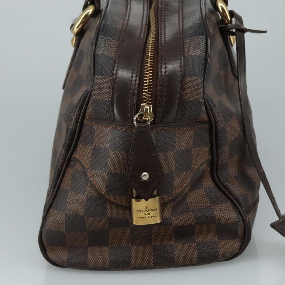 LOUIS VUITTON Damier Ebene Duomo Hand Bag N60008 LV 106921