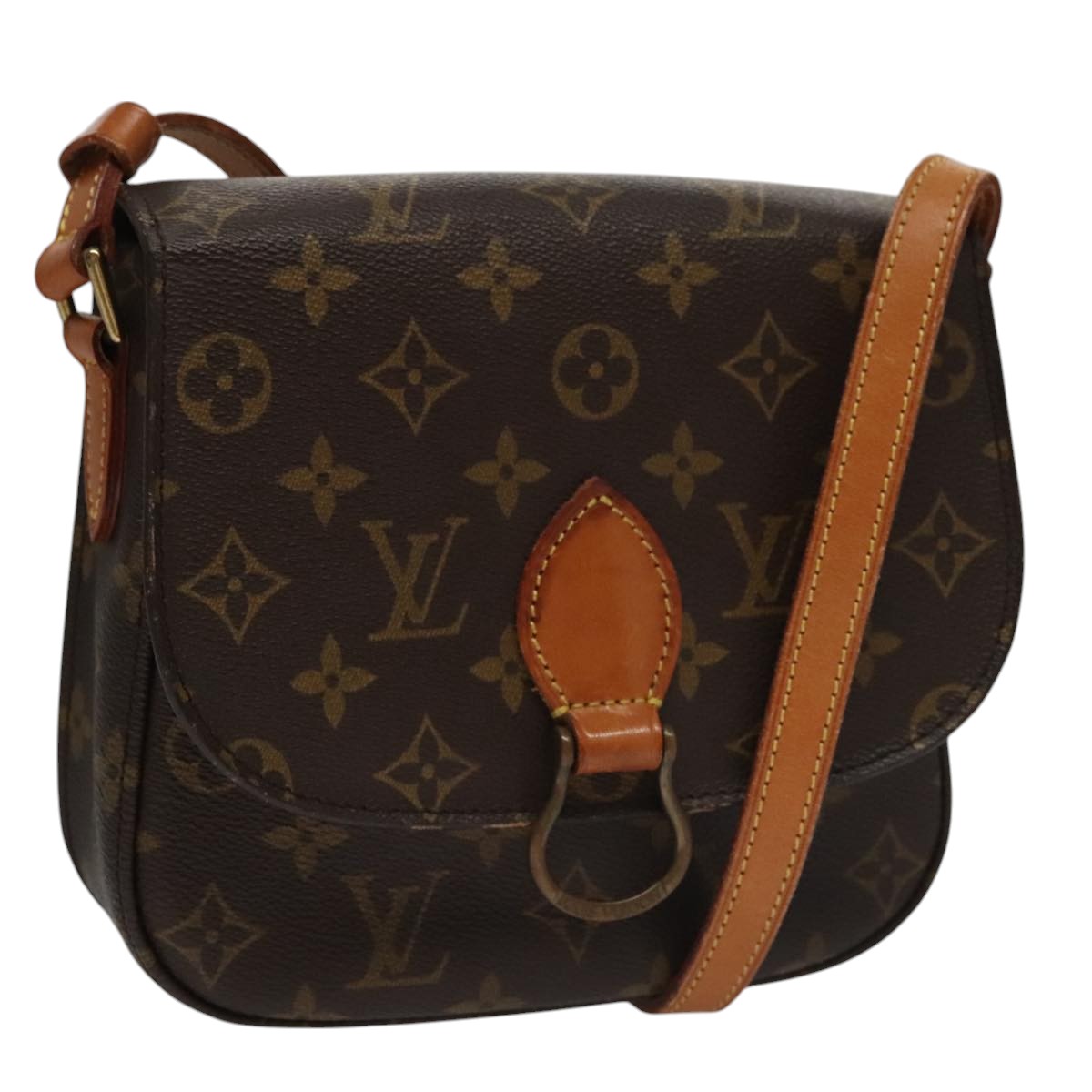 LOUIS VUITTON Monogram Saint Cloud MM Shoulder Bag M51243 LV 106922