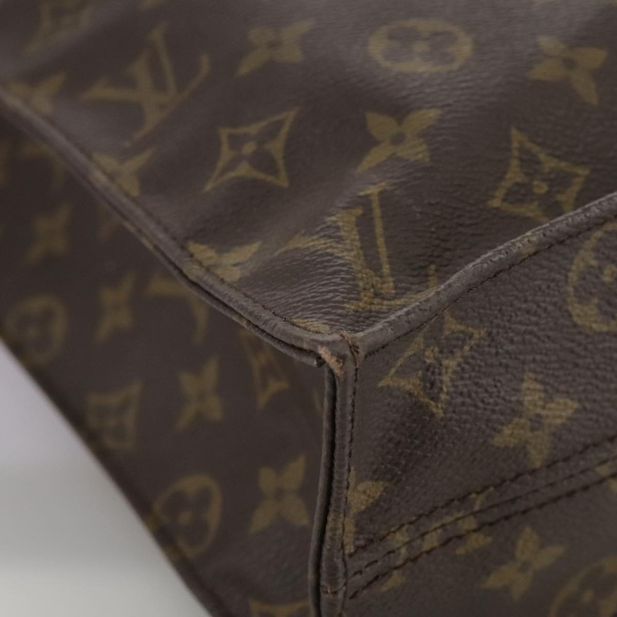 LOUIS VUITTON Monogram Sac Plat Hand Bag M51140 LV 106945