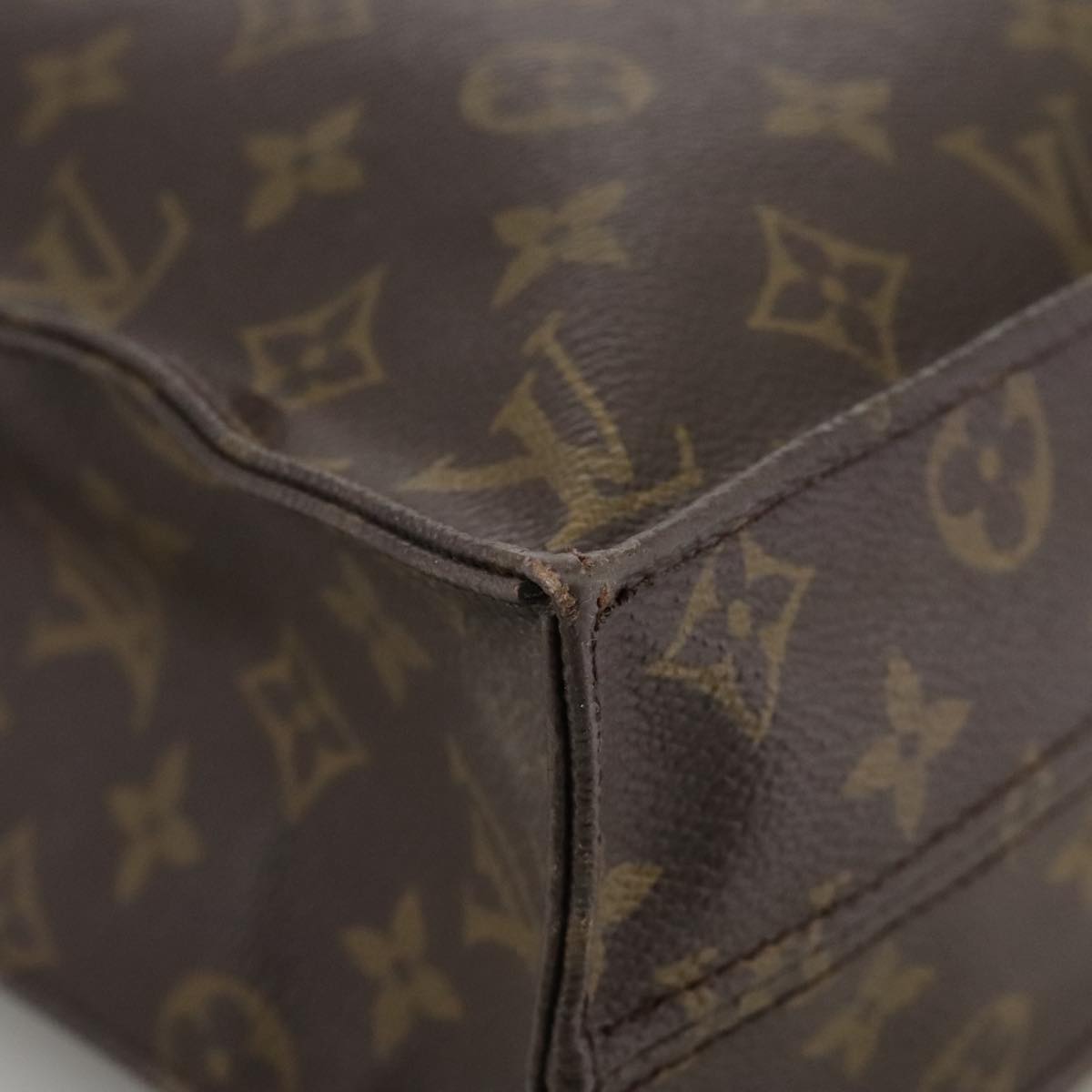 LOUIS VUITTON Monogram Sac Plat Hand Bag M51140 LV 106945