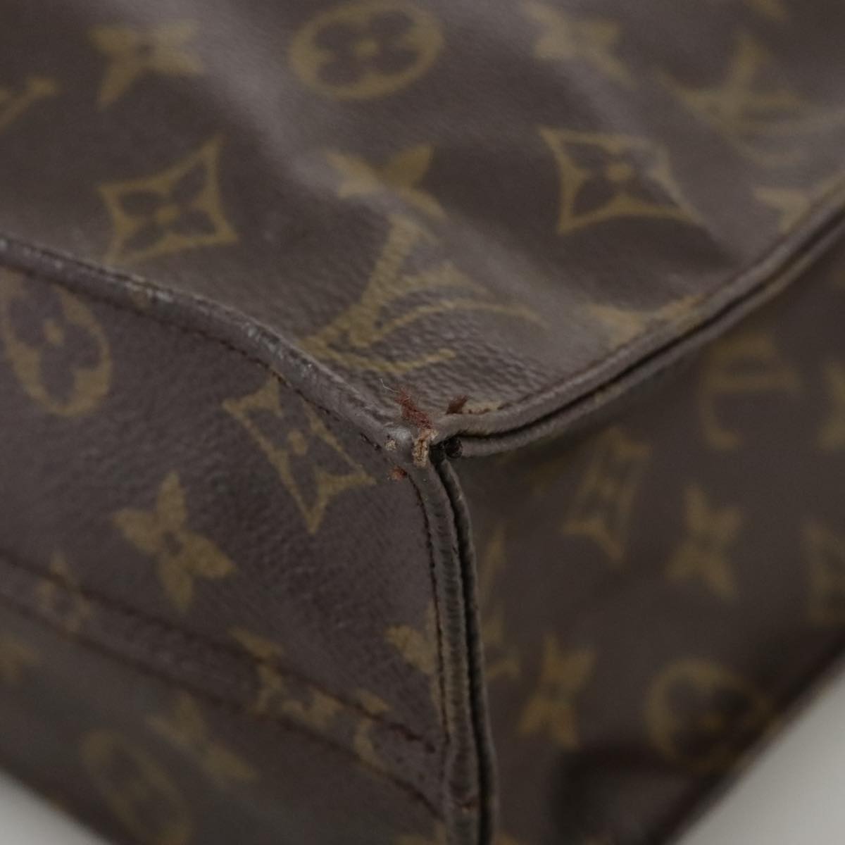 LOUIS VUITTON Monogram Sac Plat Hand Bag M51140 LV 106945