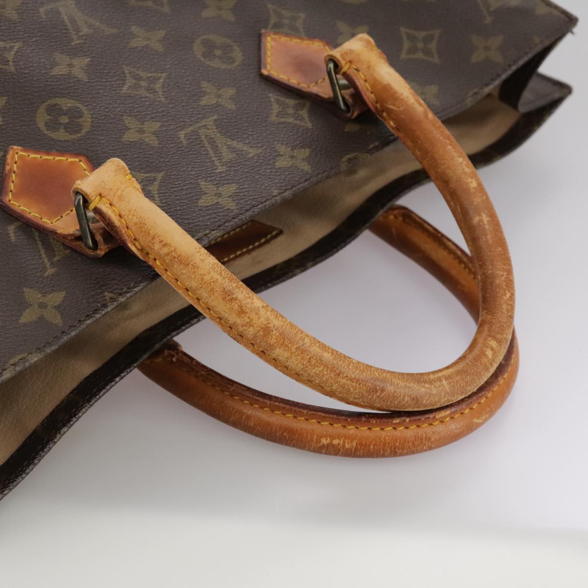 LOUIS VUITTON Monogram Sac Plat Hand Bag M51140 LV 106945