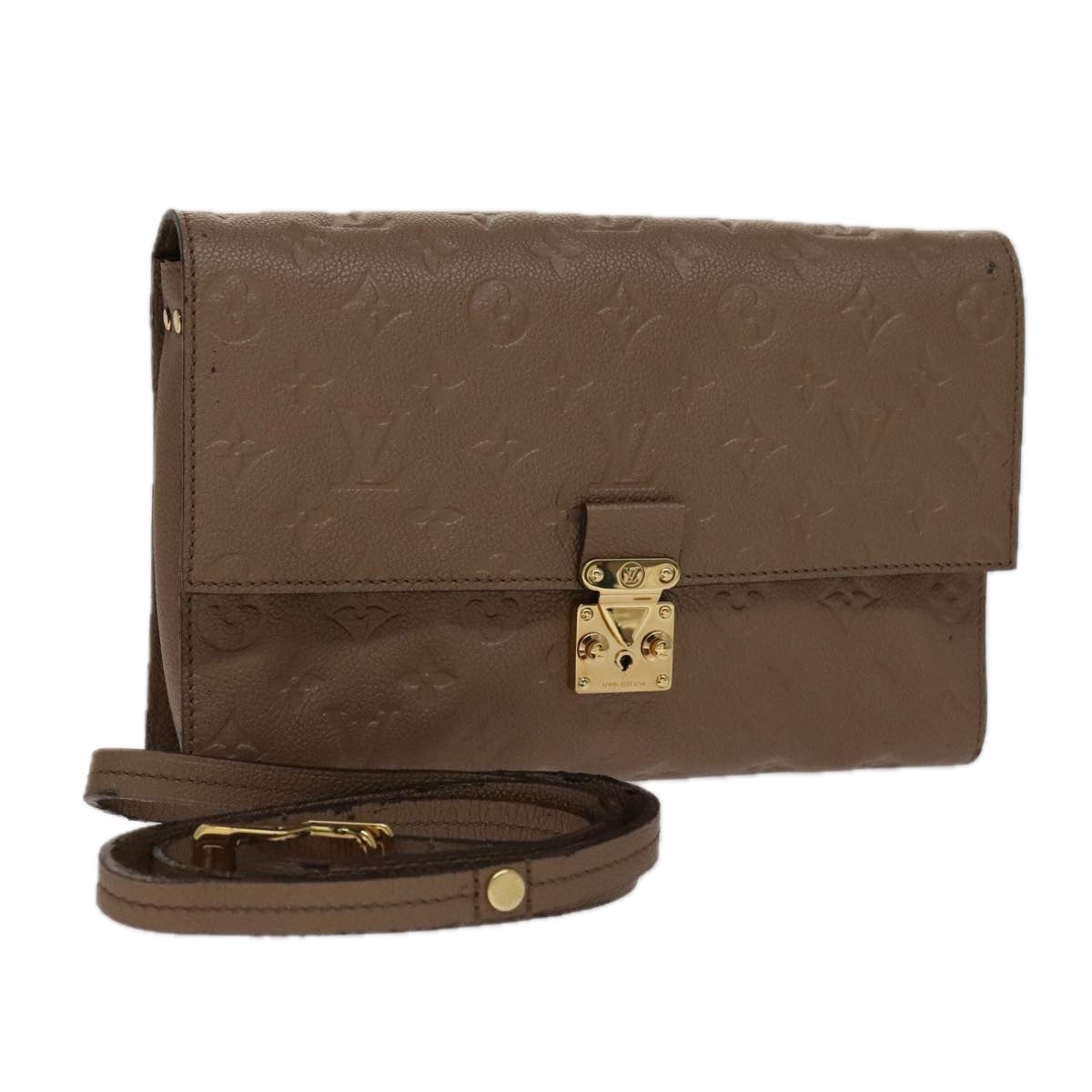 LOUIS VUITTON Monogram Empreinte Fascinant Bag White Neige M40807 LV 106994
