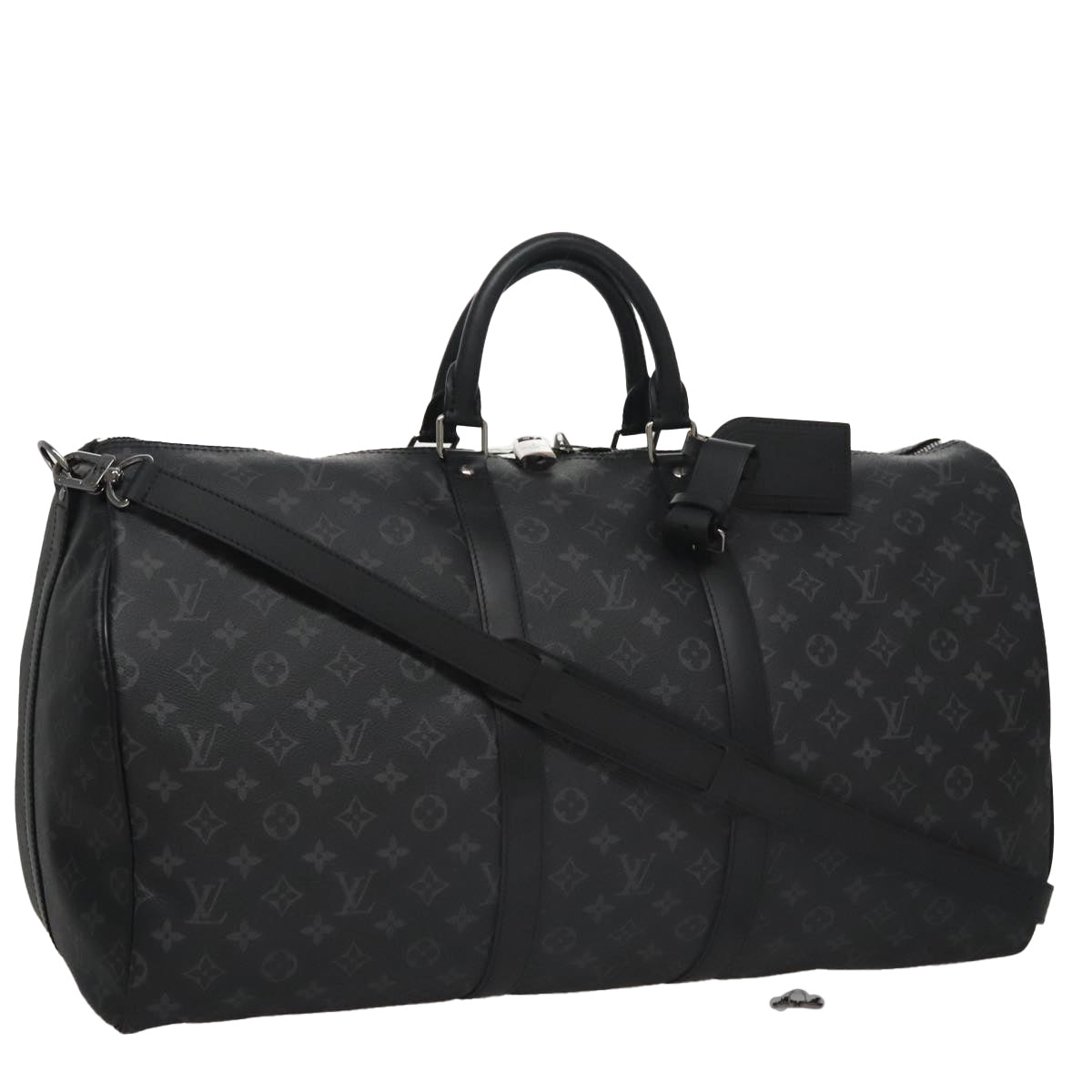LOUIS VUITTON Monogram Eclipse Keepall Bandouliere 50 Bag M40569 107058SA