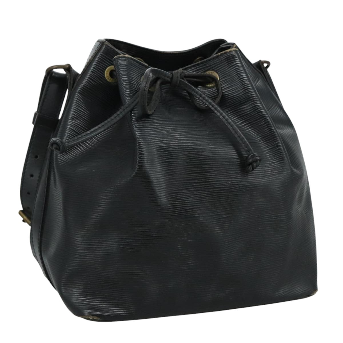 LOUIS VUITTON Epi Petit Noe Shoulder Bag Black M44102 LV 107067