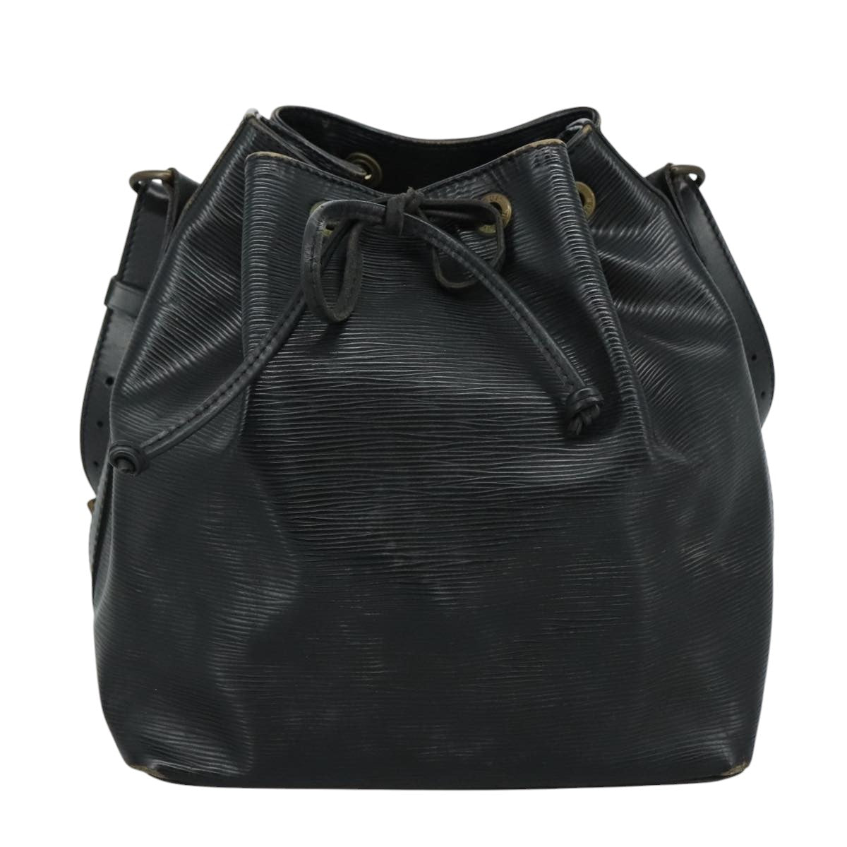 LOUIS VUITTON Epi Petit Noe Shoulder Bag Black M44102 LV 107067