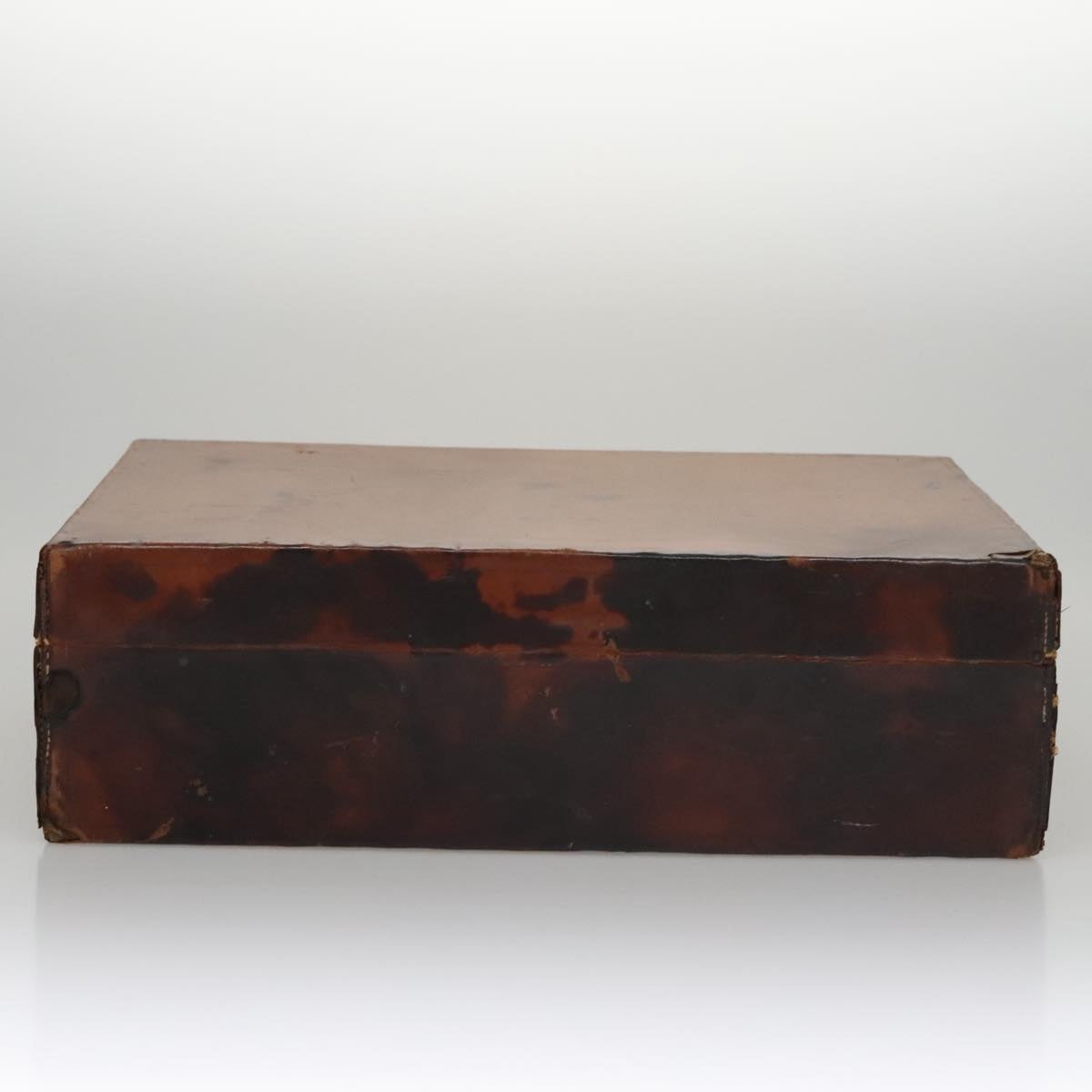 LOUIS VUITTON Trunk Case Leather Beige LV 107256