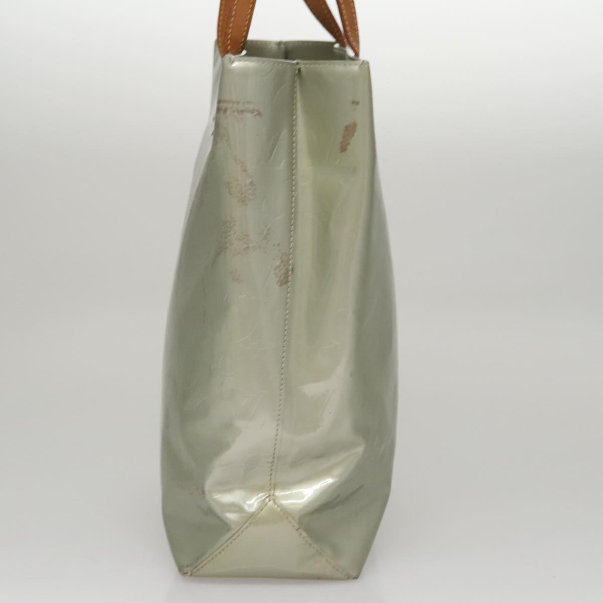 LOUIS VUITTON Monogram Vernis Reade MM Hand Bag Gris M91142 LV 107397