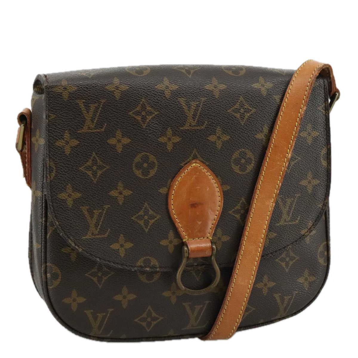 LOUIS VUITTON Monogram Saint Cloud GM Shoulder Bag M51242 LV 107415