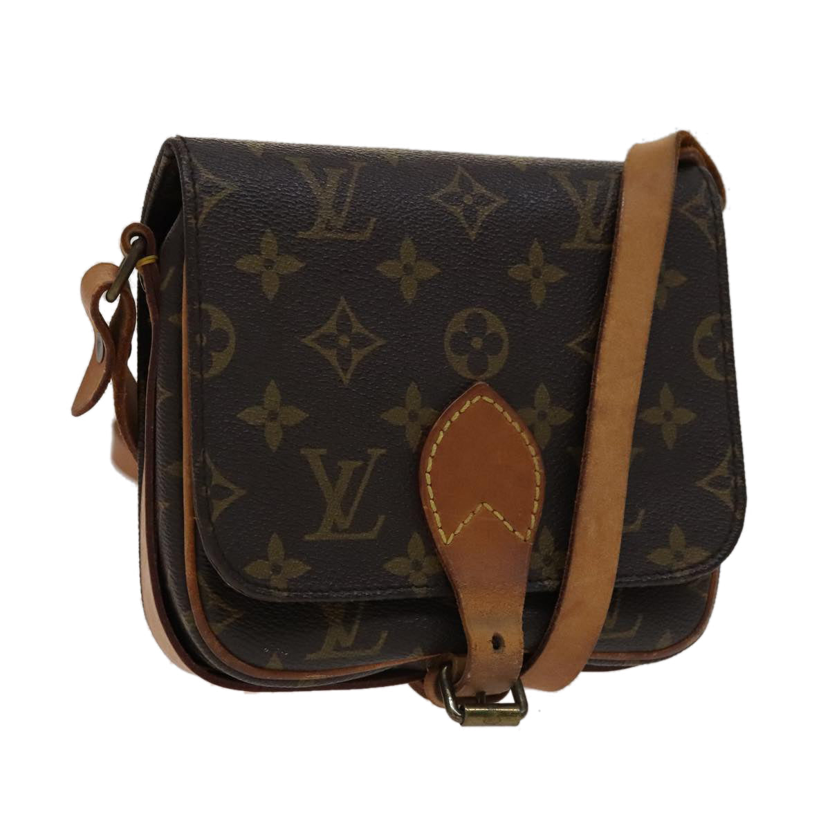 LOUIS VUITTON Monogram Cartouchiere PM Shoulder Bag M51254 LV 107419