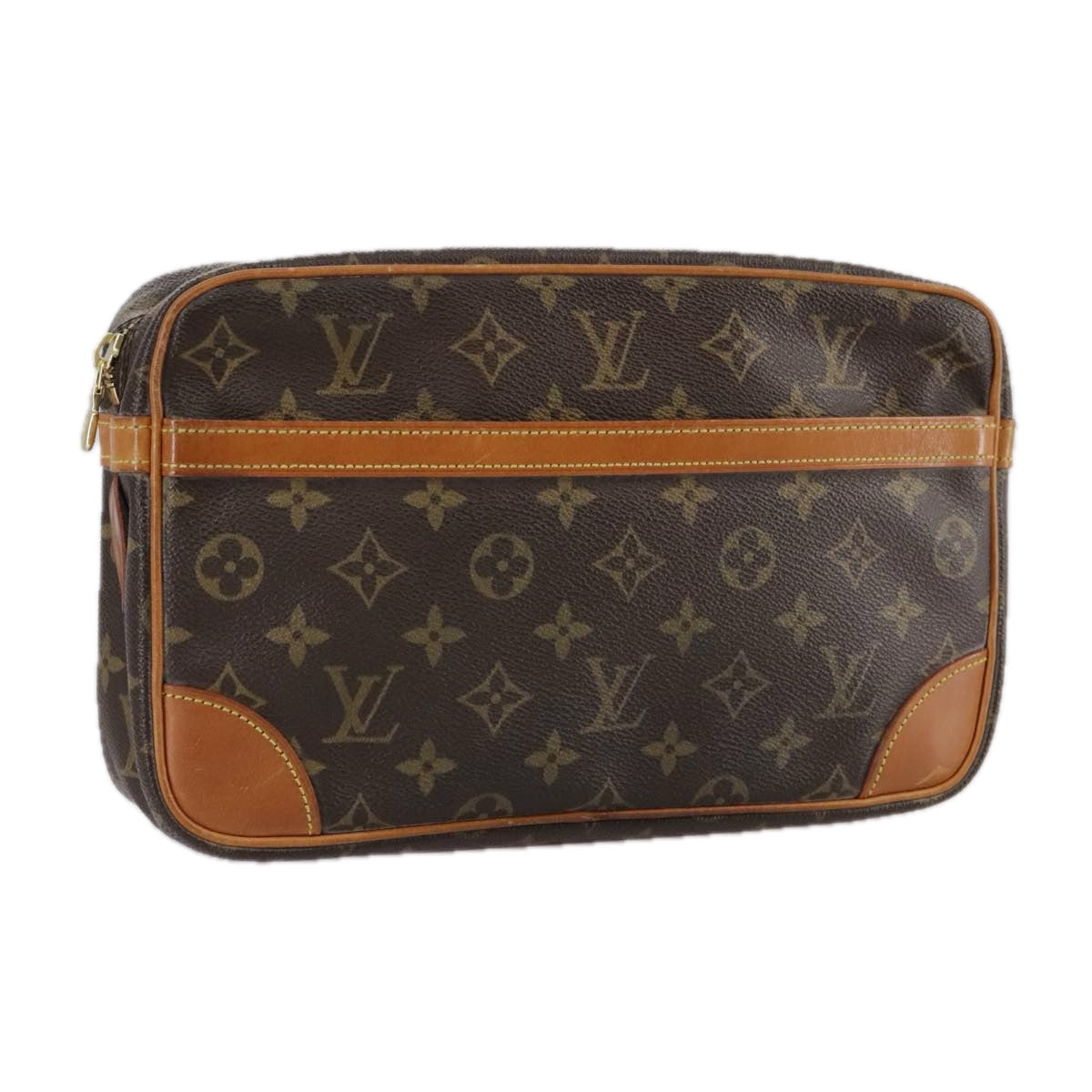 LOUIS VUITTON Monogram Compiegne 28 Clutch Bag M51845 LV 107422