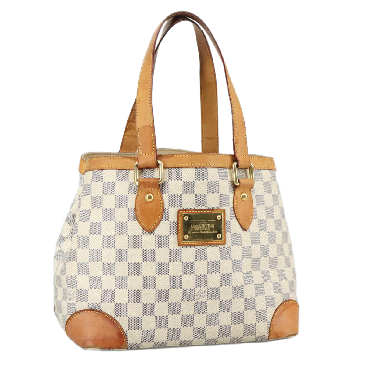 LOUIS VUITTON Damier Azur Hampstead PM Tote Bag N51207 LV 107433
