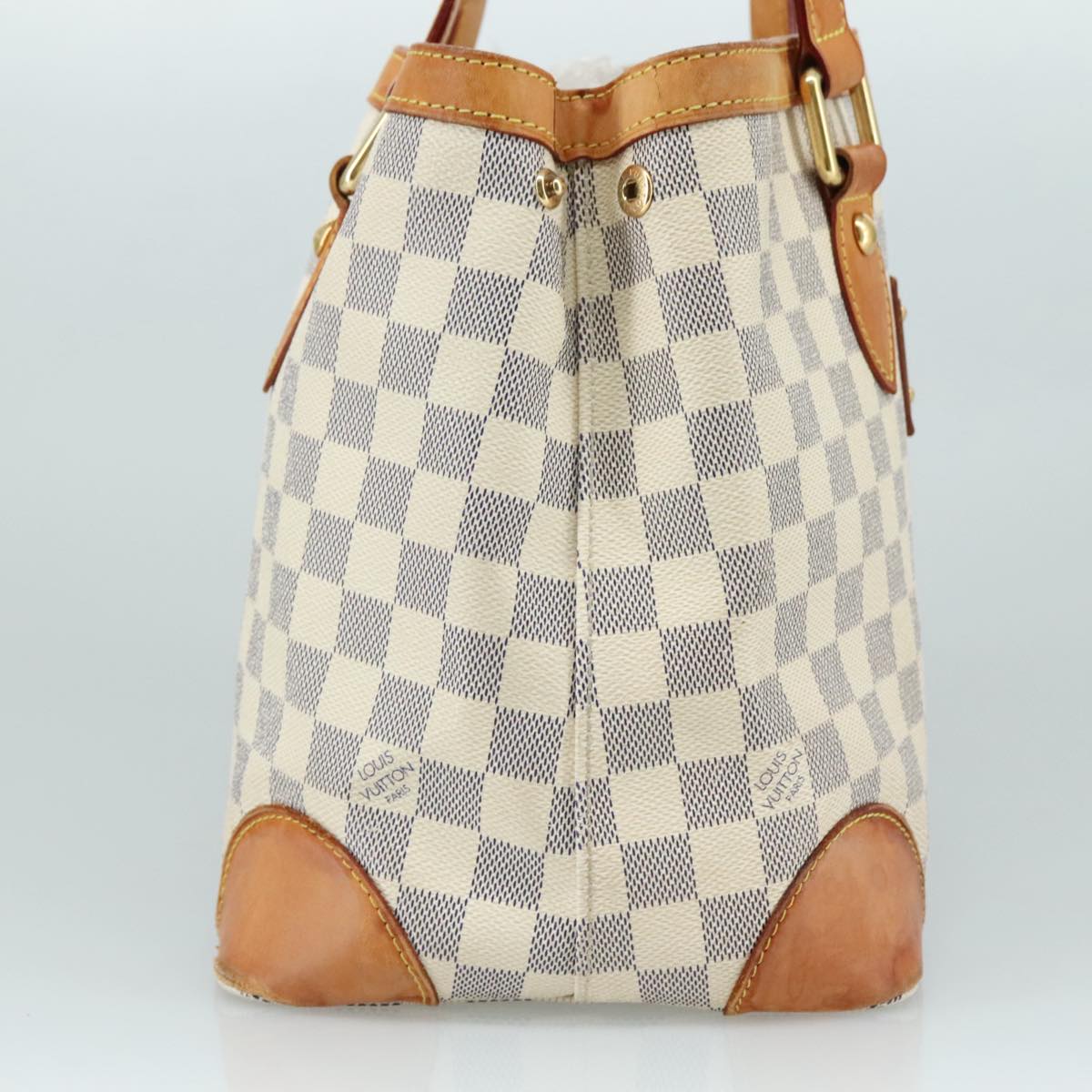 LOUIS VUITTON Damier Azur Hampstead PM Tote Bag N51207 LV 107433