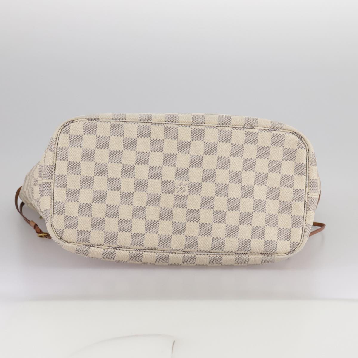 LOUIS VUITTON Damier Azur Neverfull MM Tote Bag N51107 LV 107434