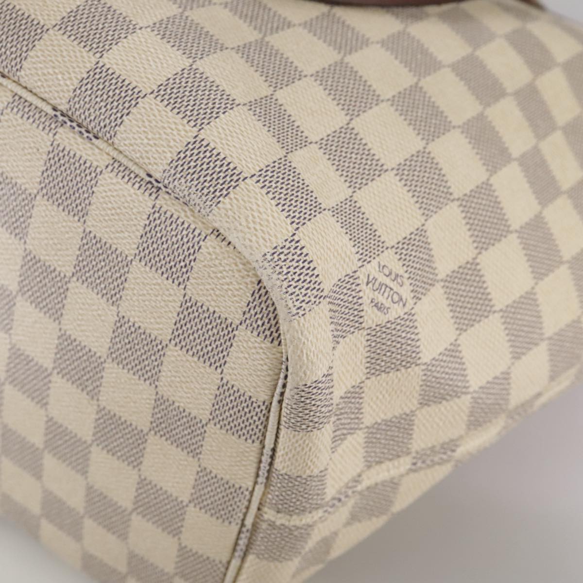 LOUIS VUITTON Damier Azur Neverfull MM Tote Bag N51107 LV 107434