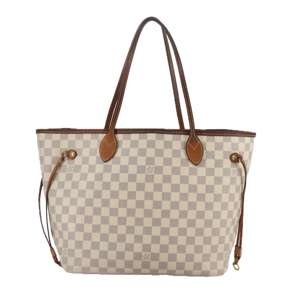LOUIS VUITTON Damier Azur Neverfull MM Tote Bag N51107 LV 107434