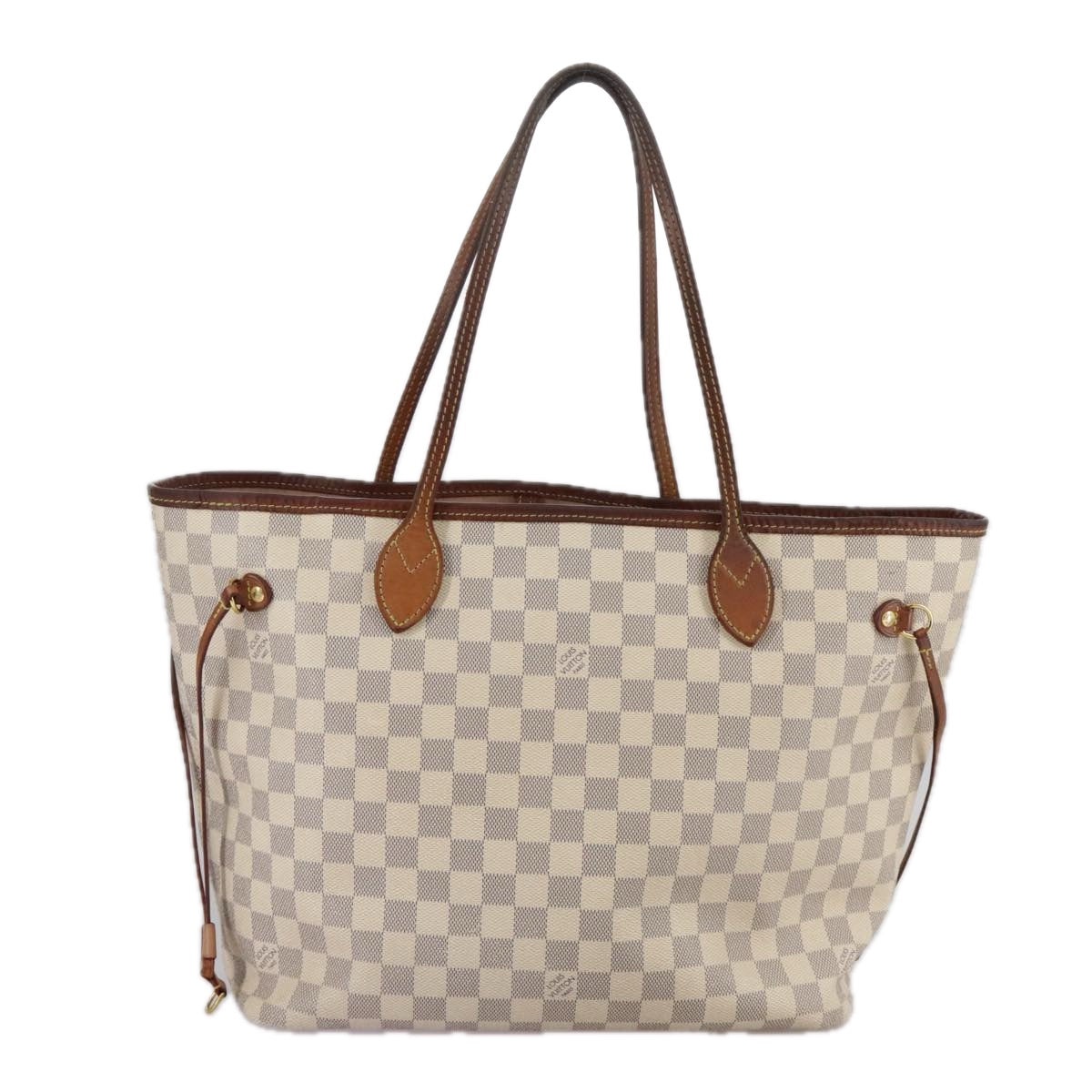 LOUIS VUITTON Damier Azur Neverfull MM Tote Bag N51107 LV 107434