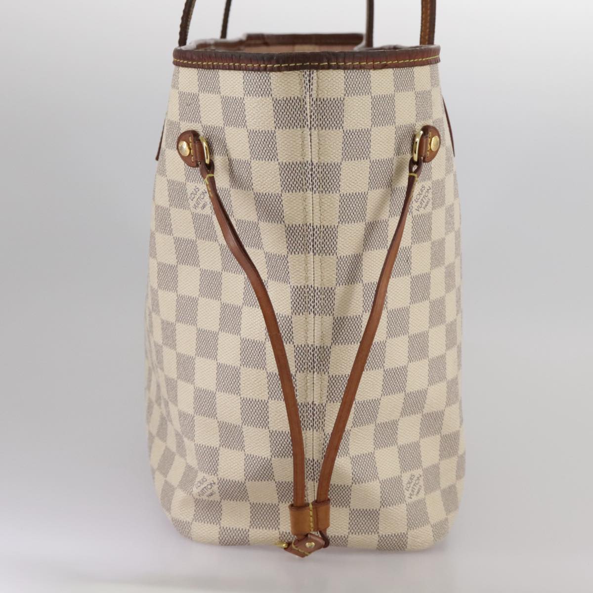 LOUIS VUITTON Damier Azur Neverfull MM Tote Bag N51107 LV 107434