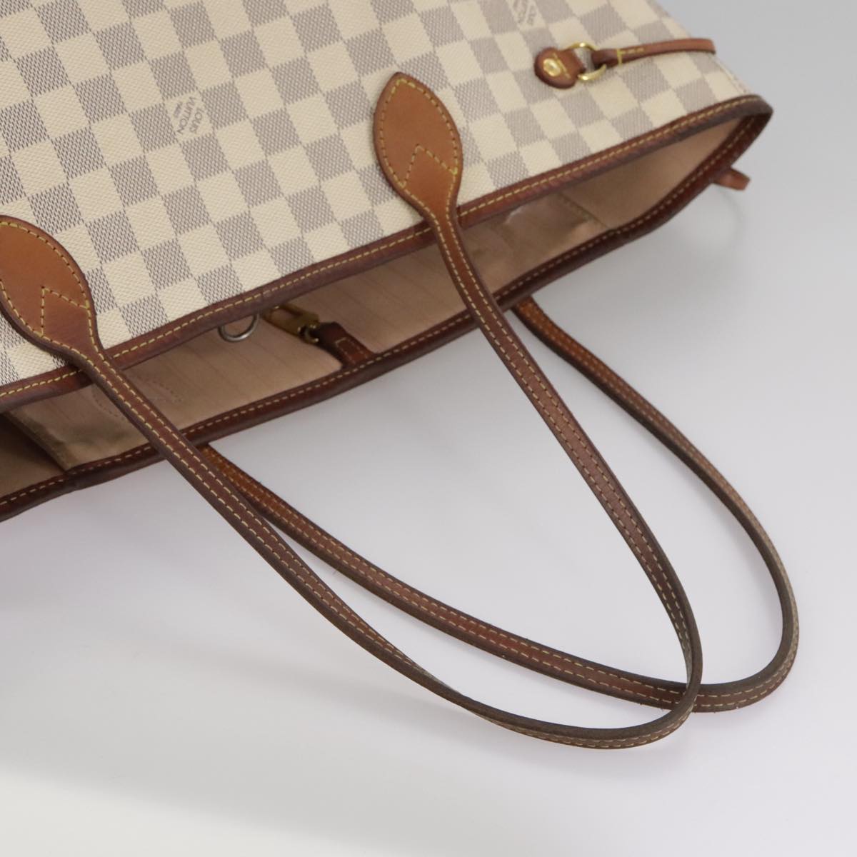 LOUIS VUITTON Damier Azur Neverfull MM Tote Bag N51107 LV 107434