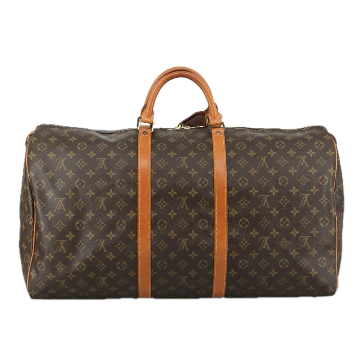 LOUIS VUITTON Monogram Keepall 60 Boston Bag M41422 LV 107450