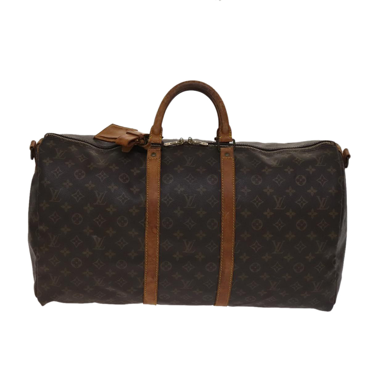LOUIS VUITTON Monogram Keepall Bandouliere 55 Boston Bag M41414 LV 107455