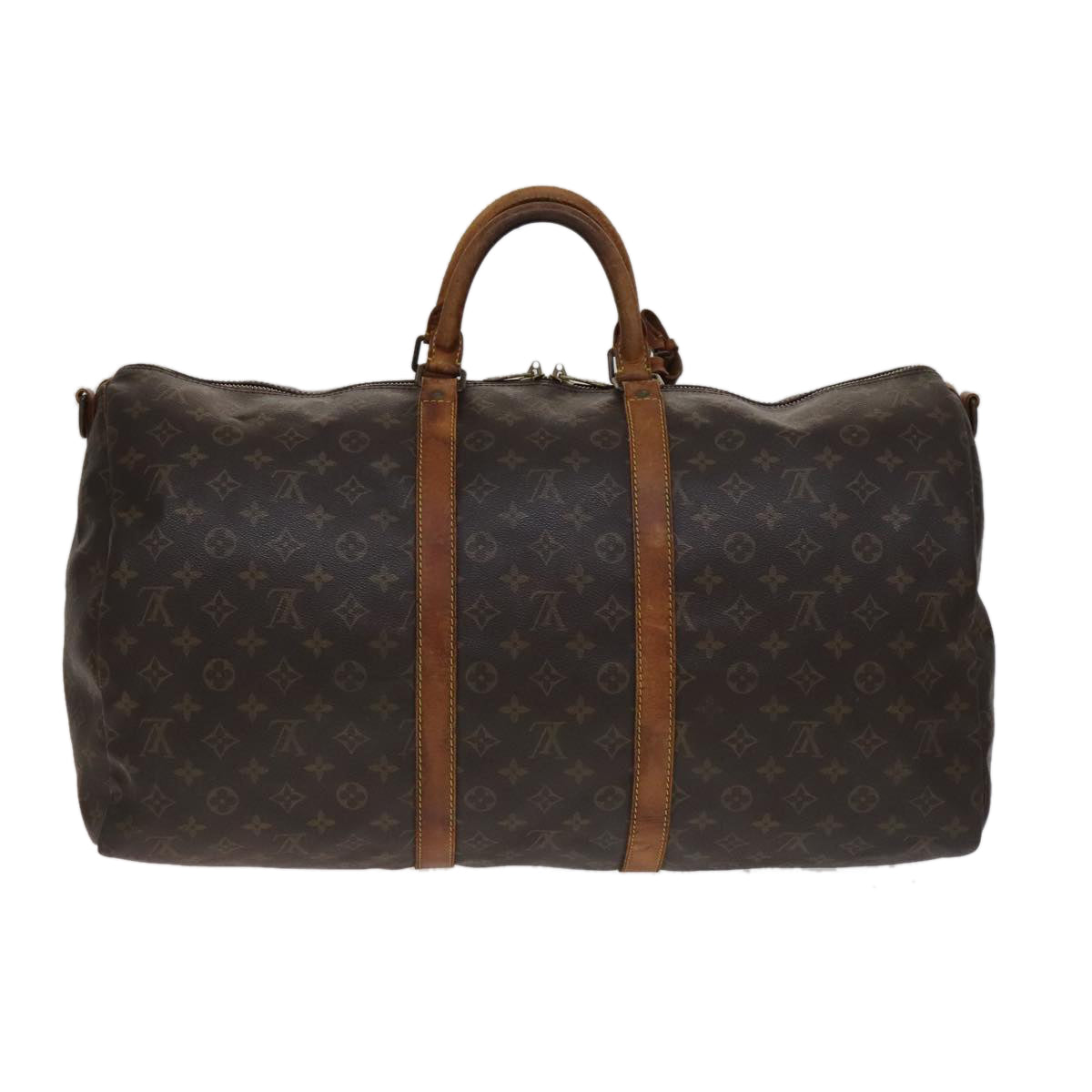 LOUIS VUITTON Monogram Keepall Bandouliere 55 Boston Bag M41414 LV 107455