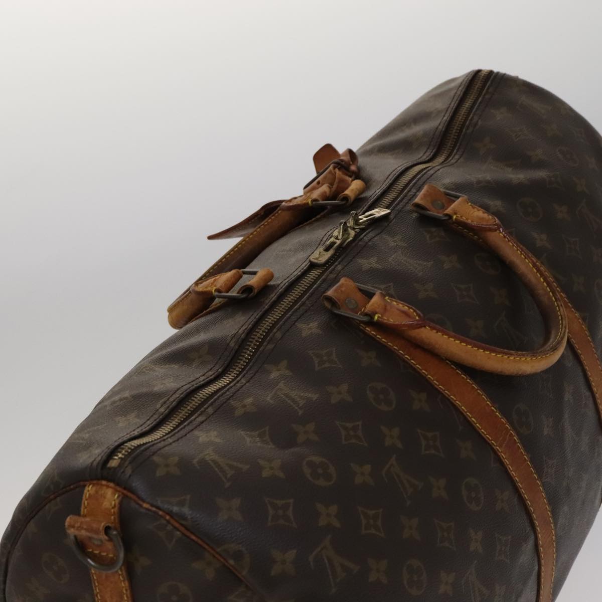 LOUIS VUITTON Monogram Keepall Bandouliere 55 Boston Bag M41414 LV 107455