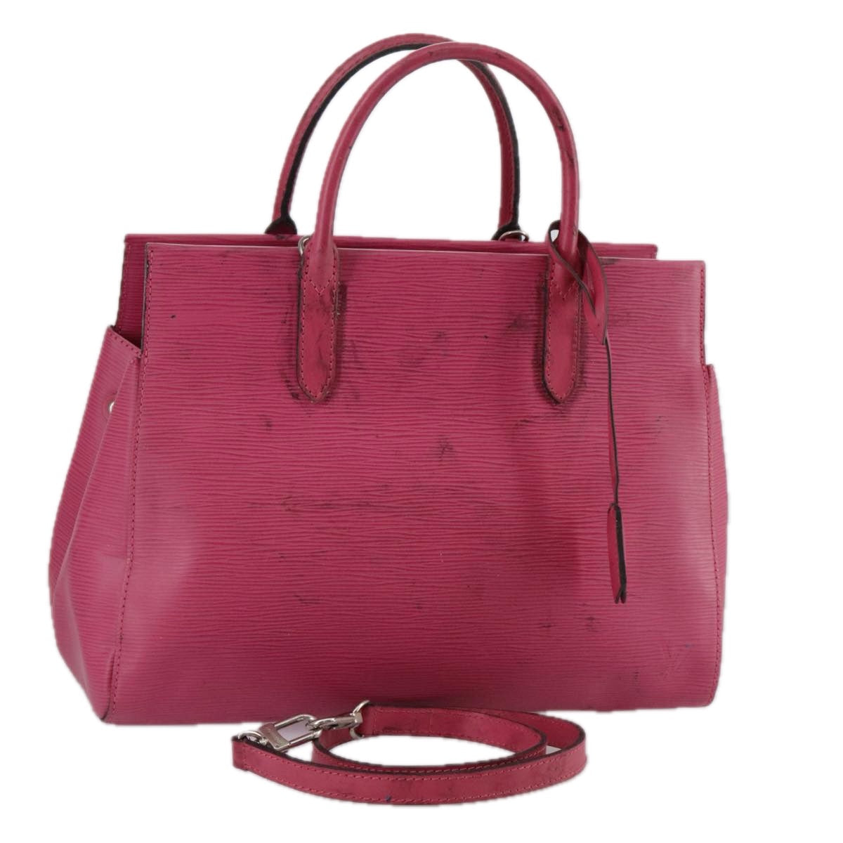 LOUIS VUITTON Epi Marley MM Hand Bag 2way Fuchsia M94615 LV 107465