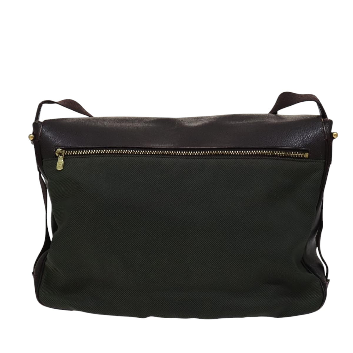 LOUIS VUITTON Taiga Leather Delsous Shoulder Bag Acajou M30166 LV 107561