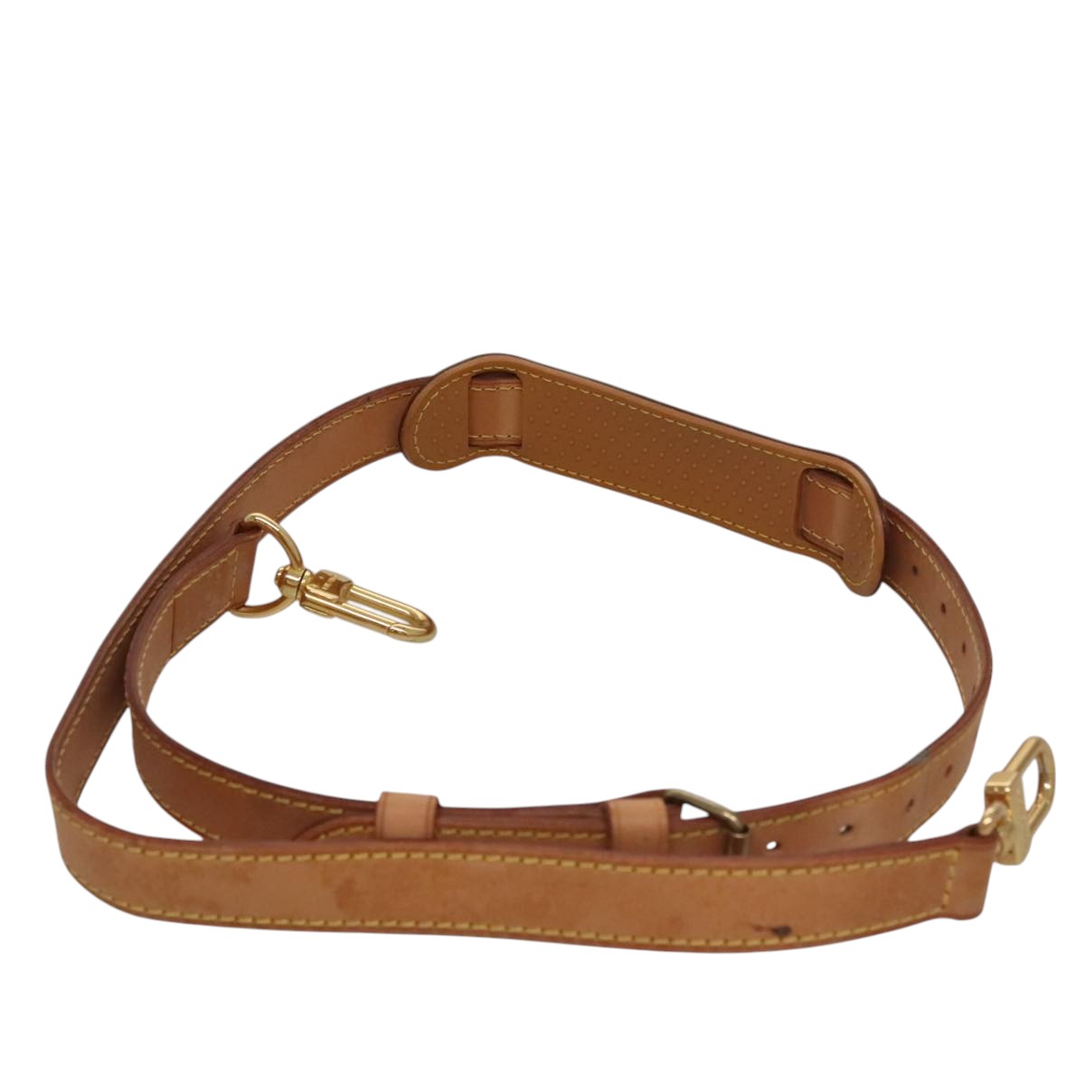 LOUIS VUITTON Adjustable Shoulder Strap Leather 40.2""-47.2"" Beige 107581