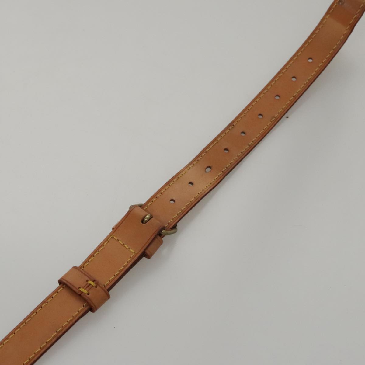 LOUIS VUITTON Adjustable Shoulder Strap Leather 40.2""-47.2"" Beige 107581