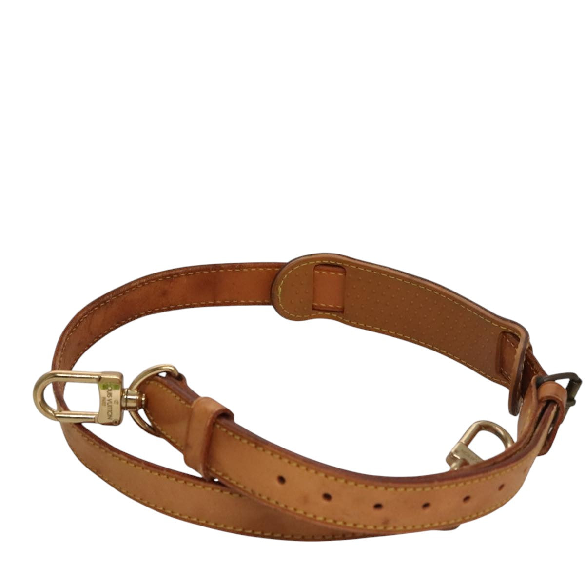 LOUIS VUITTON Adjustable Shoulder Strap Leather 36.2""-43.3"" Beige 107582