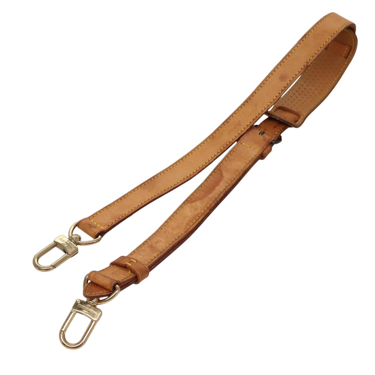 LOUIS VUITTON Adjustable Shoulder Strap Leather 36.2""-43.3"" Beige 107582