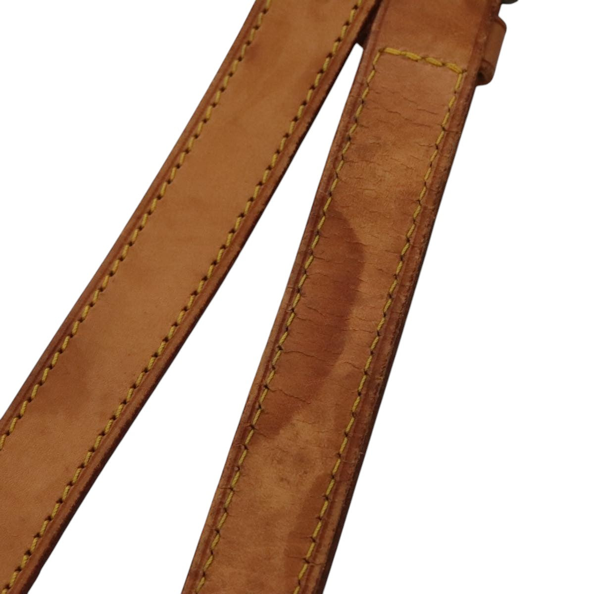 LOUIS VUITTON Adjustable Shoulder Strap Leather 36.2""-43.3"" Beige 107582