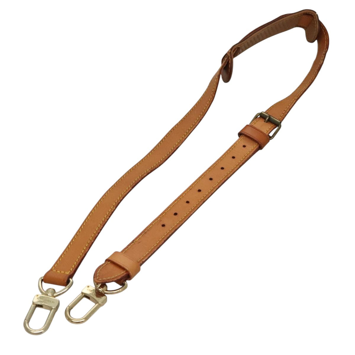 LOUIS VUITTON Adjustable Shoulder Strap Leather 40.2""-47.2"" Beige 107583
