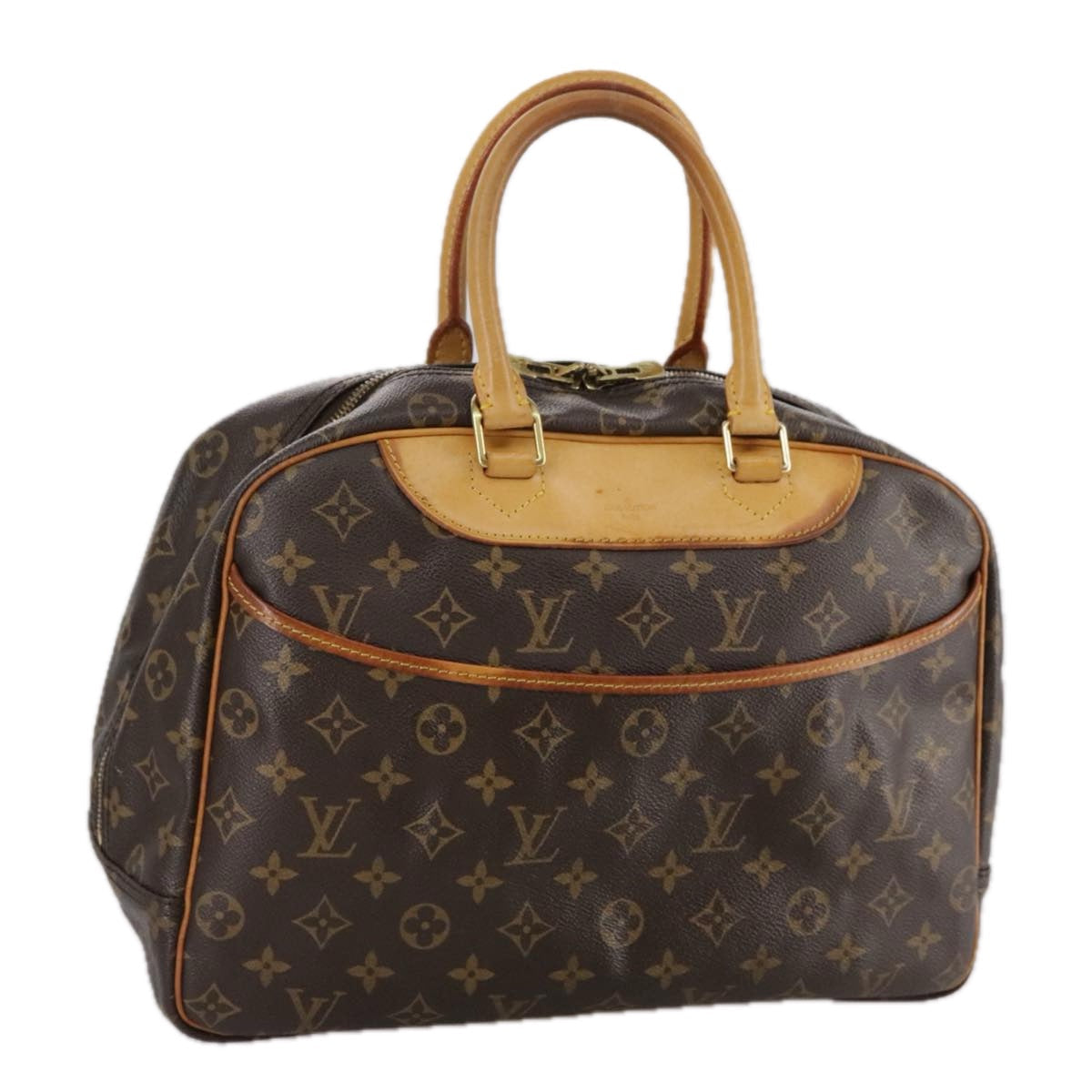 LOUIS VUITTON Monogram Deauville Hand Bag M47270 LV 107653