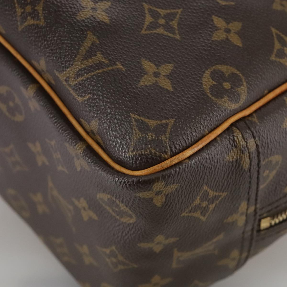 LOUIS VUITTON Monogram Deauville Hand Bag M47270 LV 107653