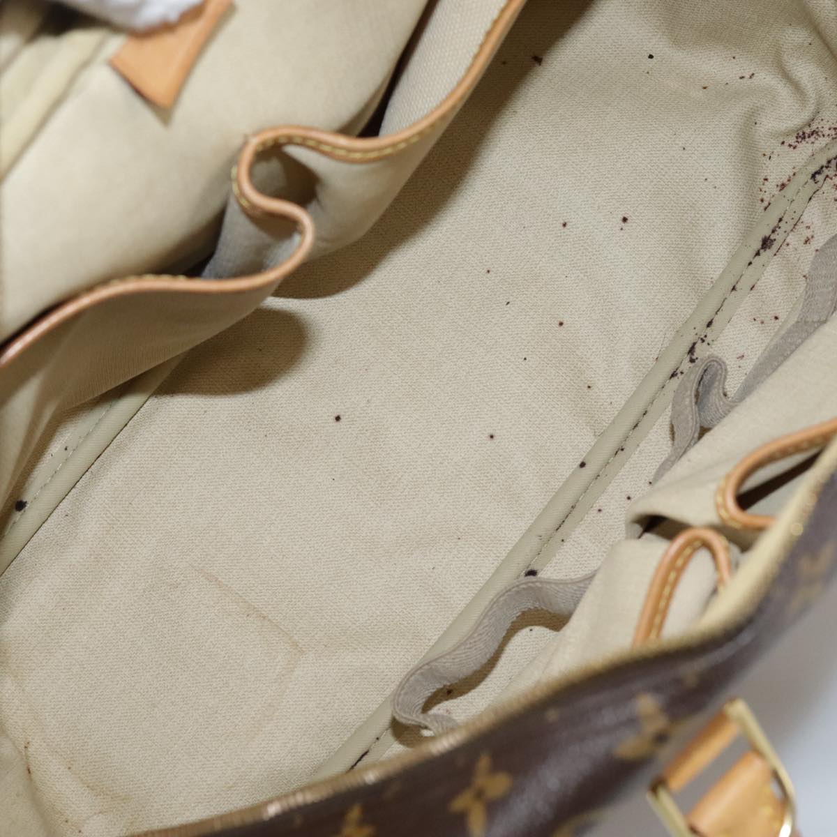 LOUIS VUITTON Monogram Deauville Hand Bag M47270 LV 107653