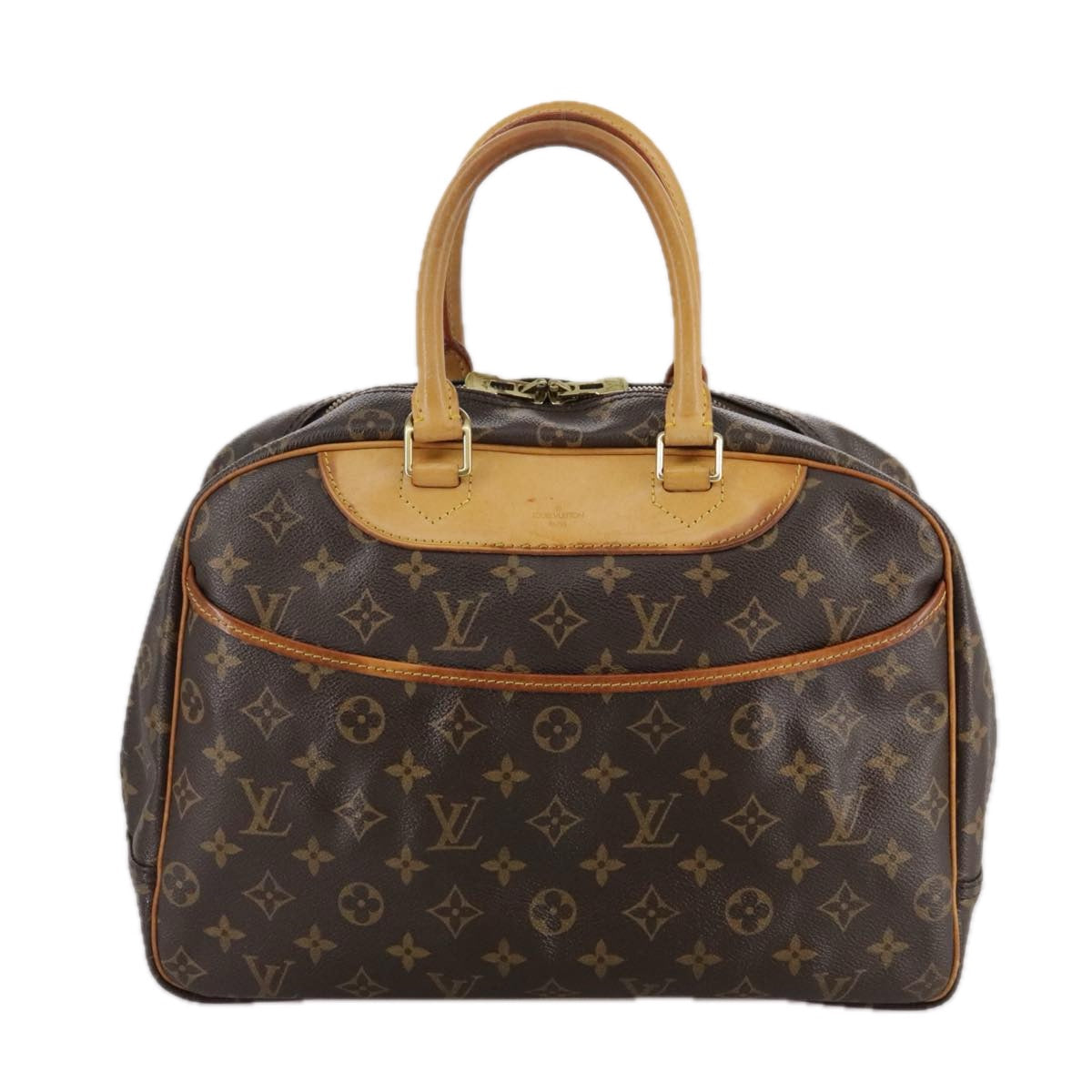 LOUIS VUITTON Monogram Deauville Hand Bag M47270 LV 107653