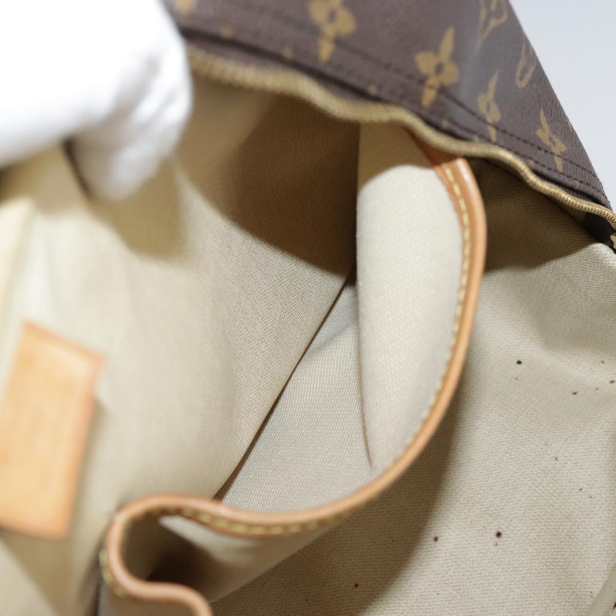 LOUIS VUITTON Monogram Deauville Hand Bag M47270 LV 107653