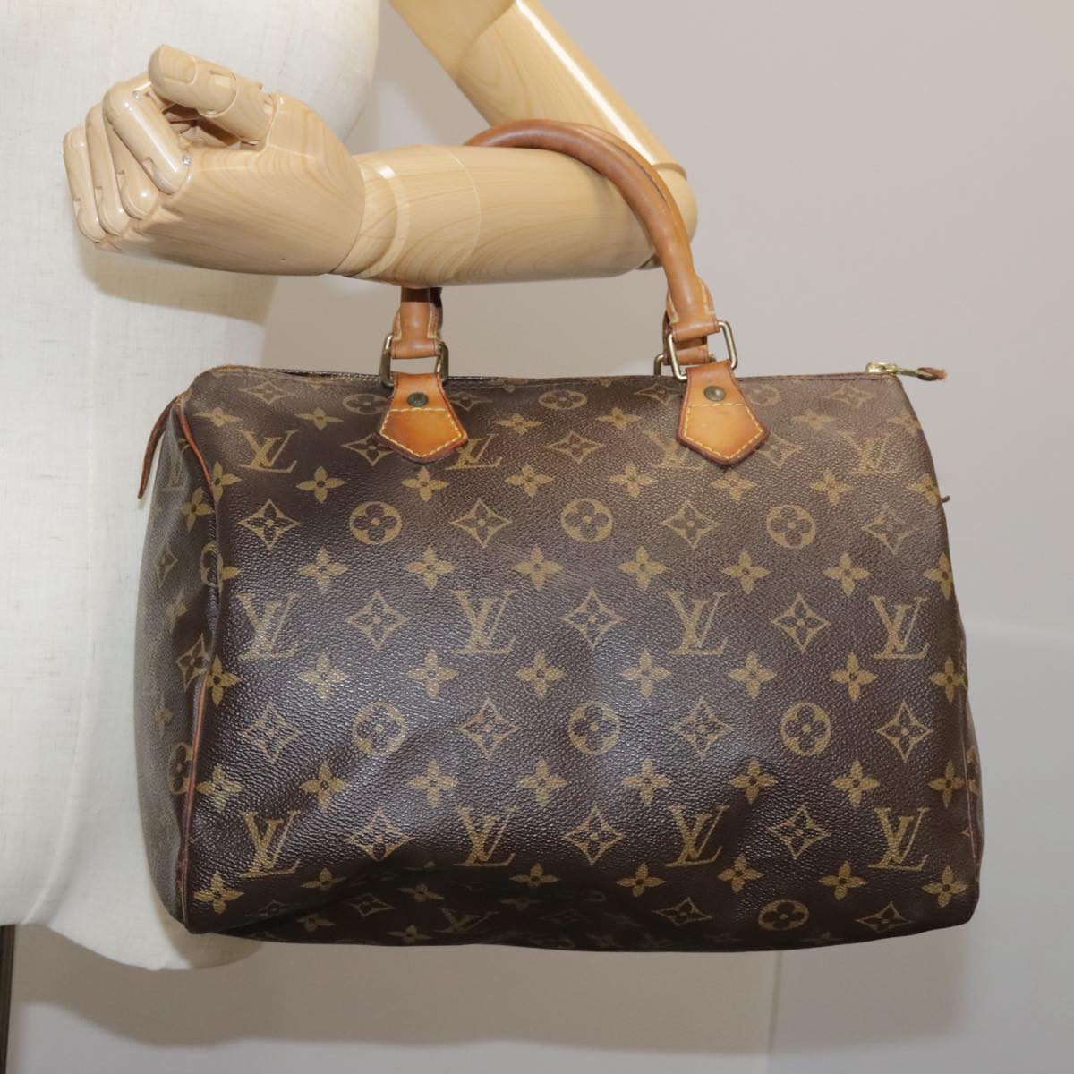 LOUIS VUITTON Monogram Speedy 30 Hand Bag M41526 LV 107658