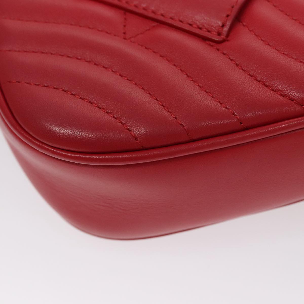 LOUIS VUITTON New Wave Ecarlat Shoulder Bag Leather Red M52794 LV 107662A