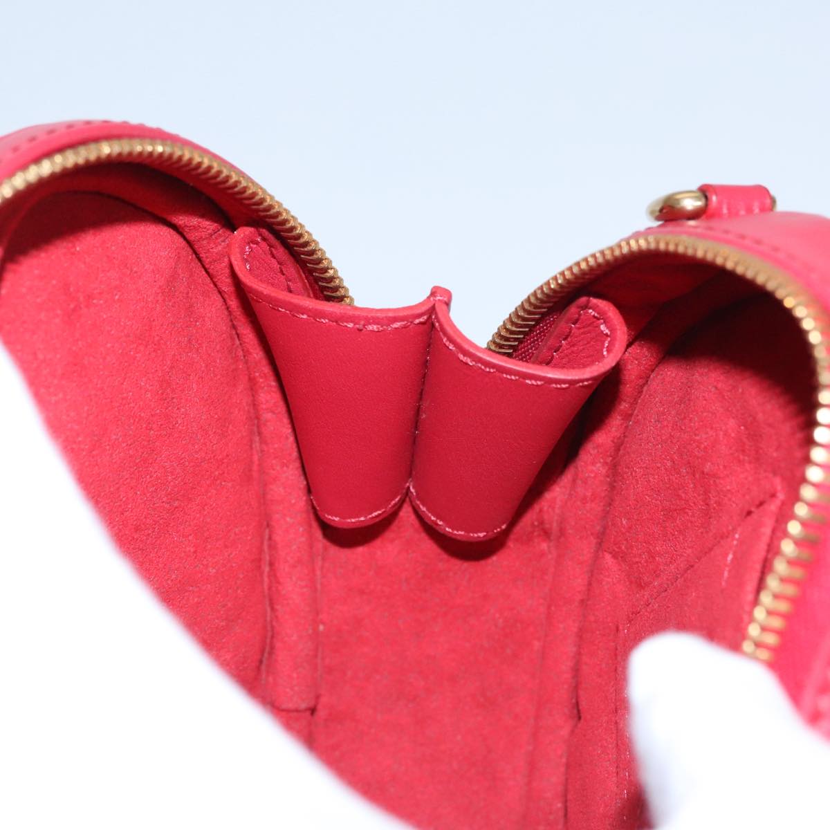 LOUIS VUITTON New Wave Ecarlat Shoulder Bag Leather Red M52794 LV 107662A