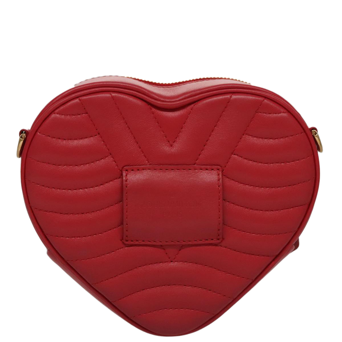 LOUIS VUITTON New Wave Ecarlat Shoulder Bag Leather Red M52794 LV 107662A