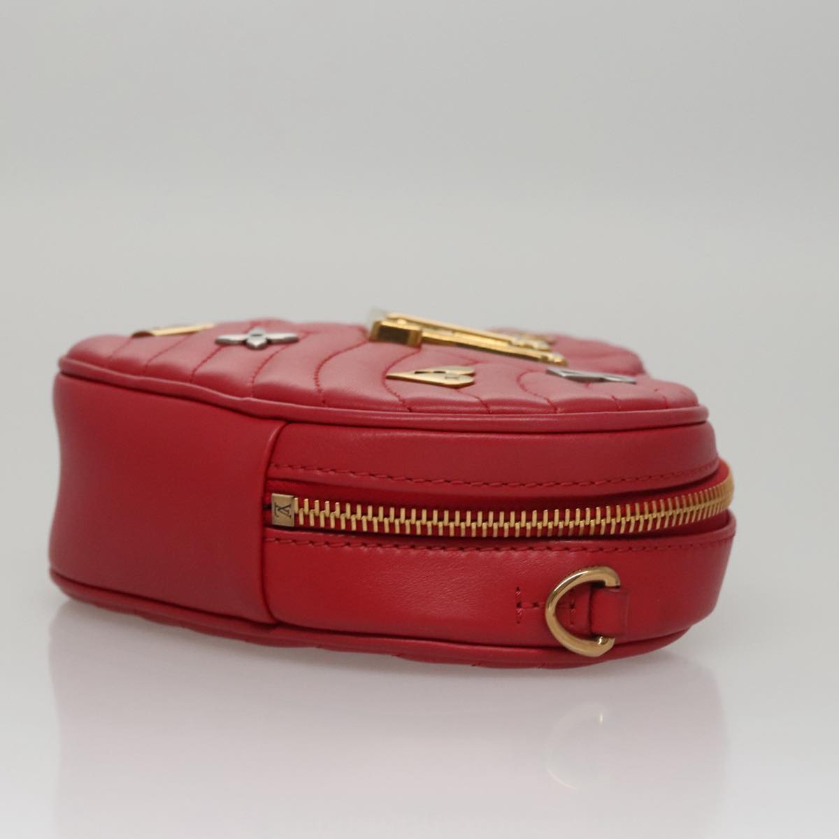 LOUIS VUITTON New Wave Ecarlat Shoulder Bag Leather Red M52794 LV 107662A