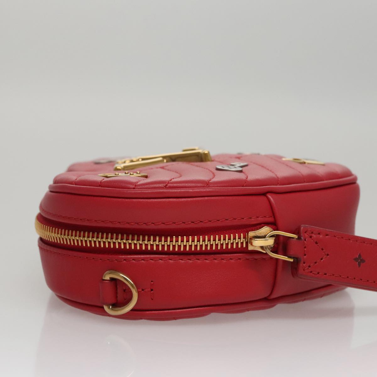 LOUIS VUITTON New Wave Ecarlat Shoulder Bag Leather Red M52794 LV 107662A