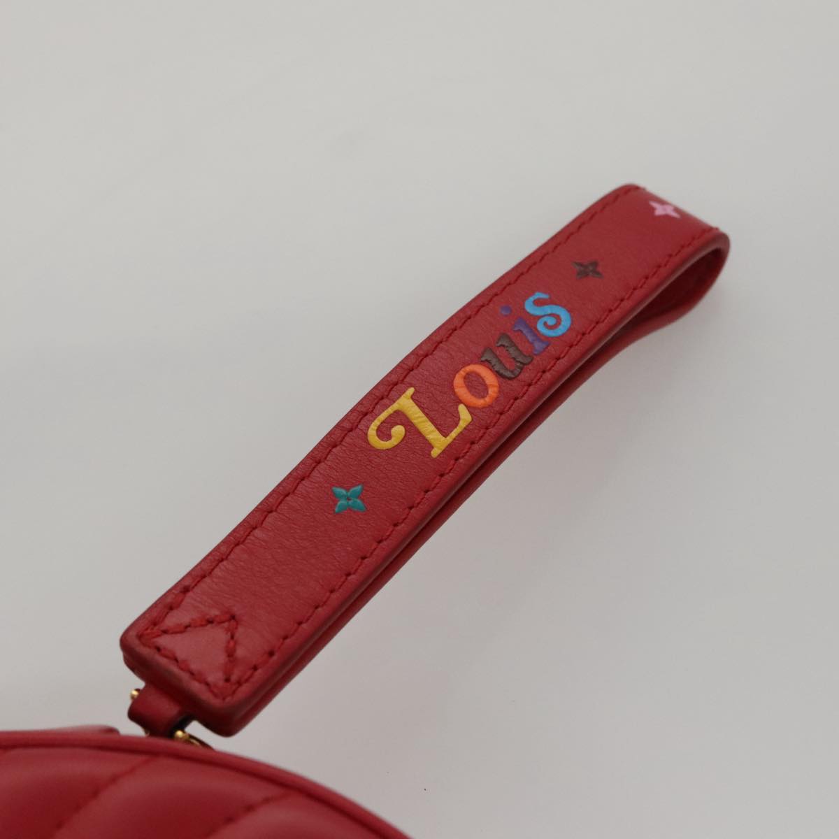 LOUIS VUITTON New Wave Ecarlat Shoulder Bag Leather Red M52794 LV 107662A