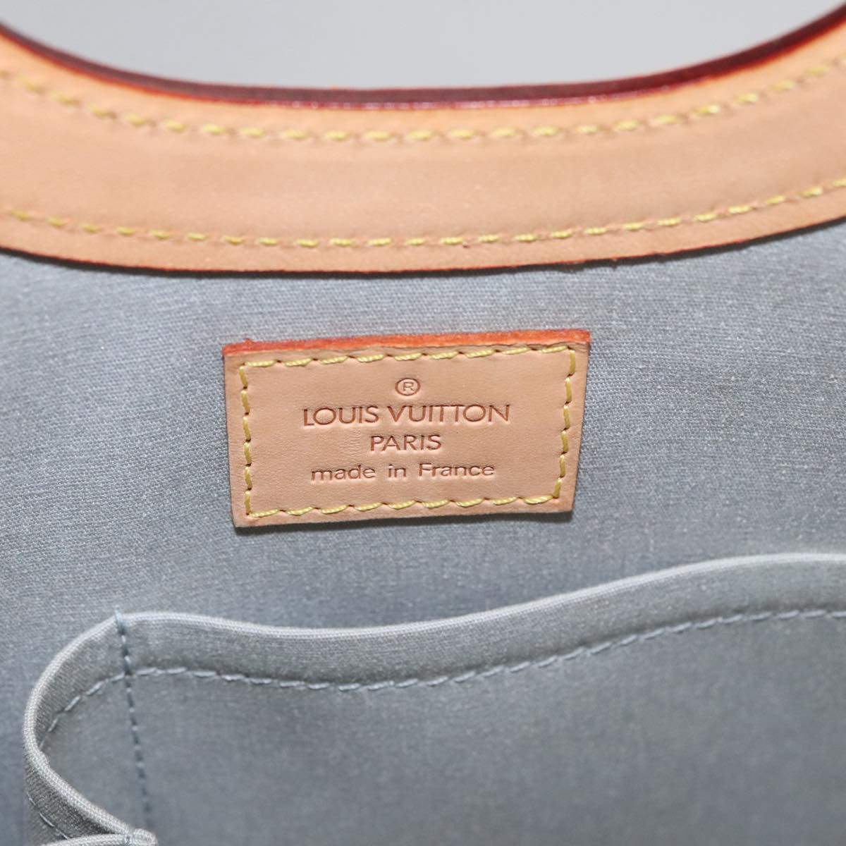 LOUIS VUITTON Monogram Vernis Stillwood Hand Bag Perle M91366 LV 107668